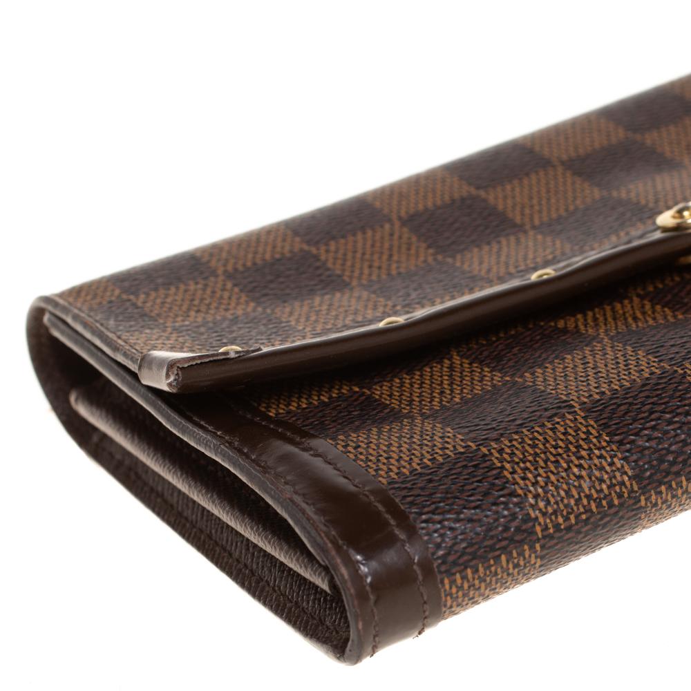 Louis Vuitton Damier Ebene Coated Canvas And Leather Venice Wallet 3