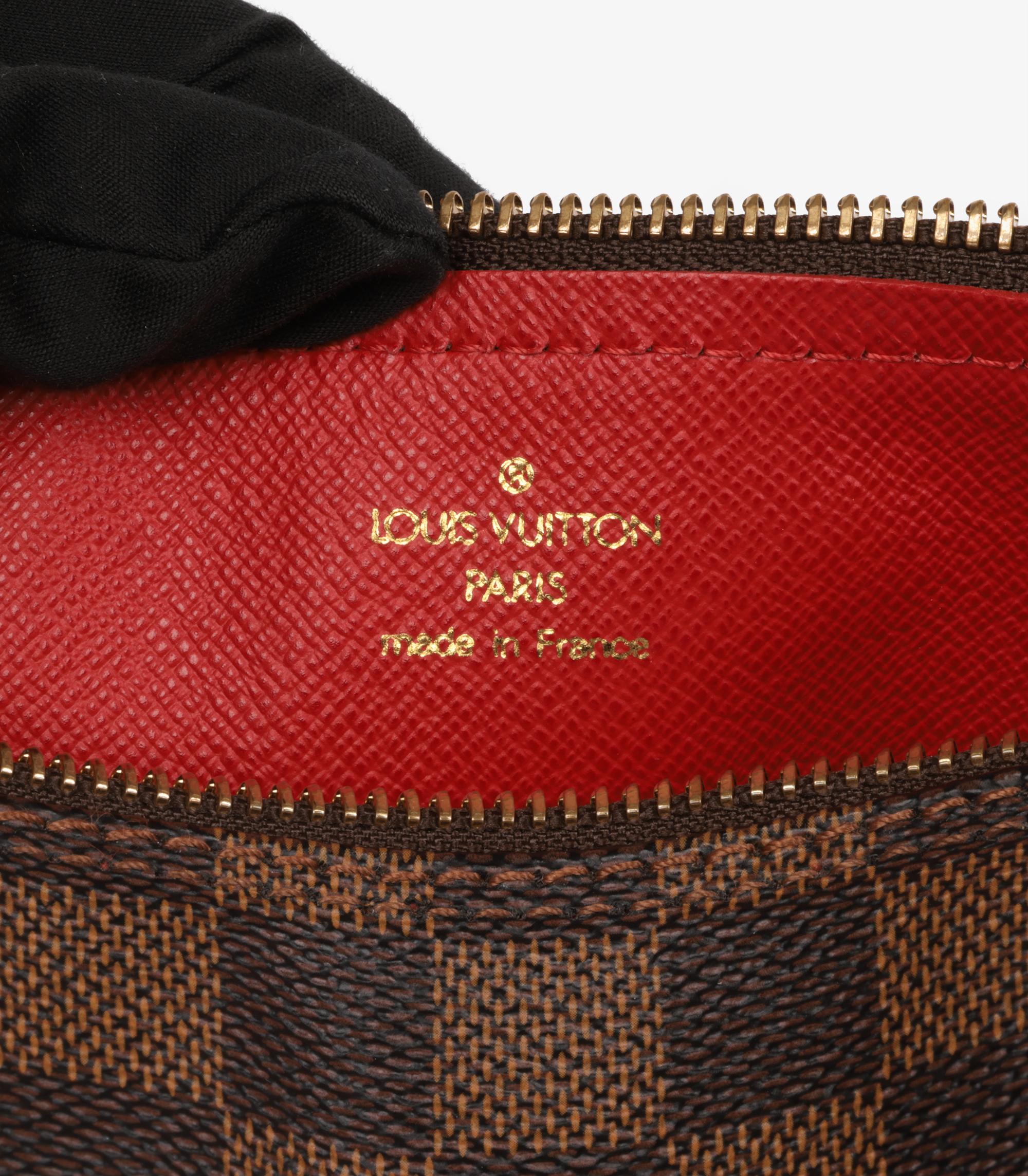 Louis Vuitton Damier Ebene Coated Canvas & Brown Calfskin Leather Papillon 30 3