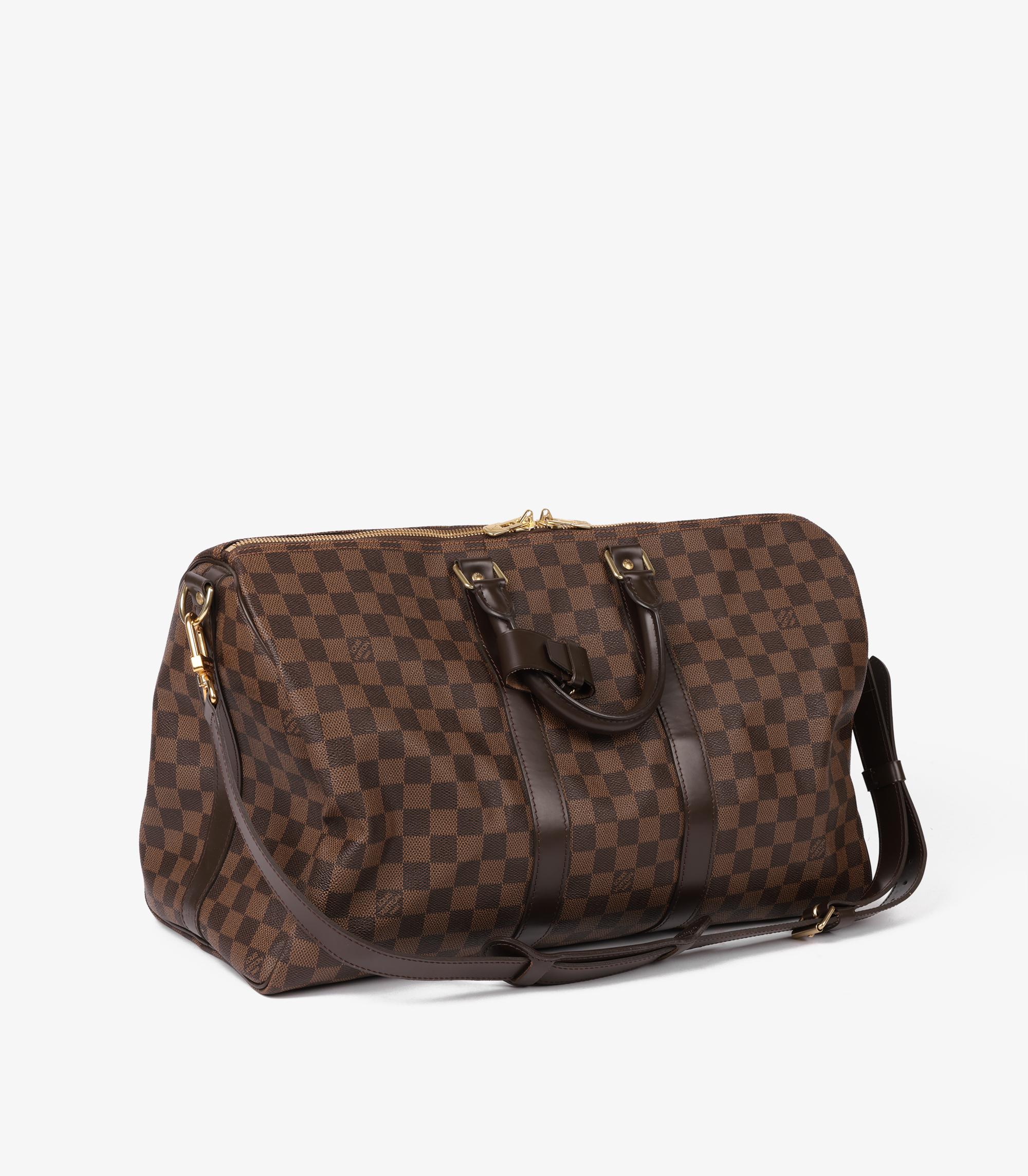 Louis Vuitton Damier Ebene Coated Canvas & Calfskin Leather Keepall 45 Bandoulière

Product Details
Xupes Ref: CB1263
Brand: Louis Vuitton
Model: Keepall 45cm Bandoulière
Type: Travel
Serial Number: MB1115
Age: 2015
RRP: £1,960
Accompanied By: