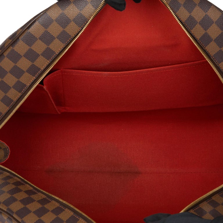 LOUIS VUITTON Damier Ebene Coated Canvas and Calfskin Leather