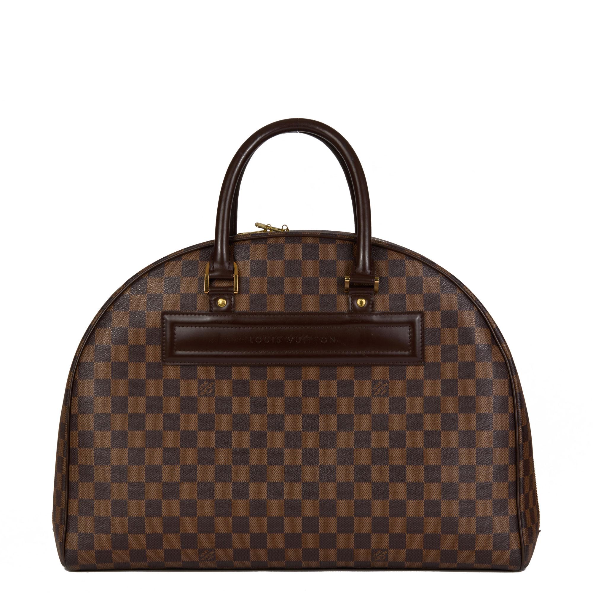 LOUIS VUITTON Damier Ebene Coated Canvas & Calfskin Leather Nolita GM 1