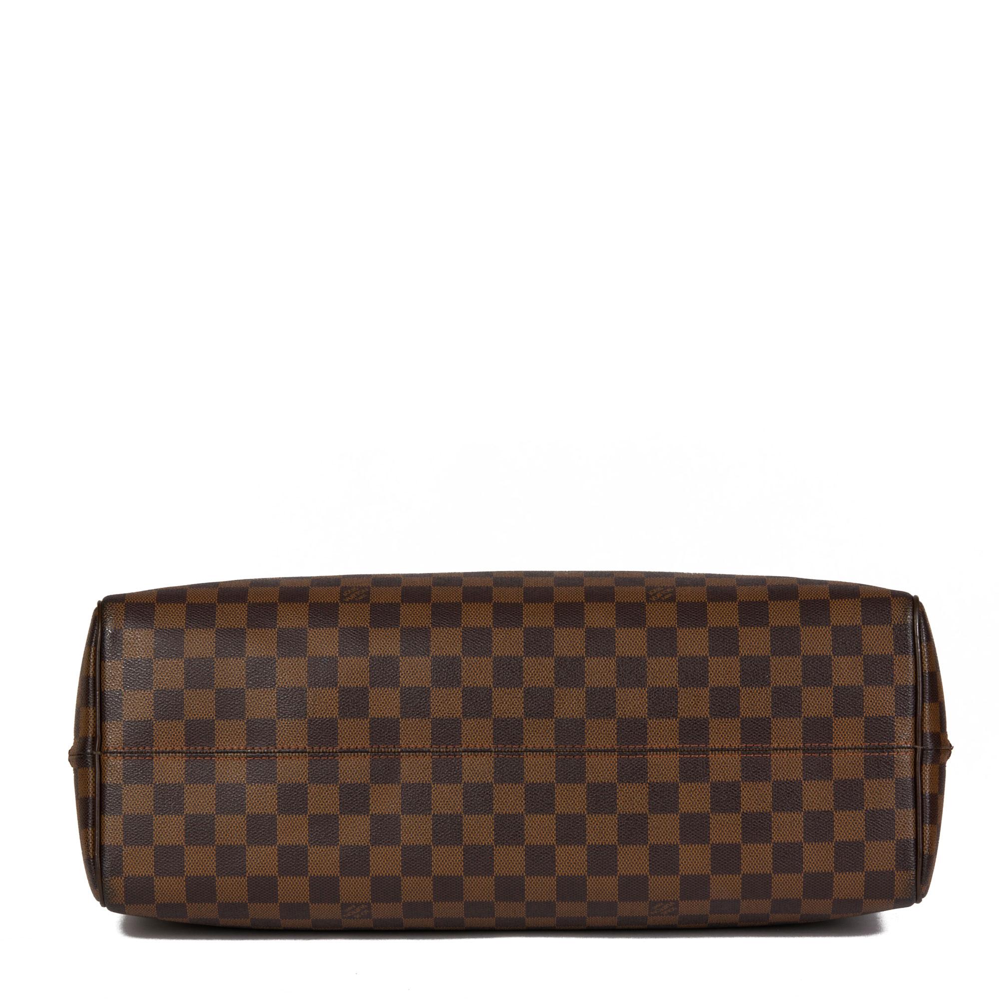 LOUIS VUITTON Damier Ebene Coated Canvas & Calfskin Leather Nolita GM 3