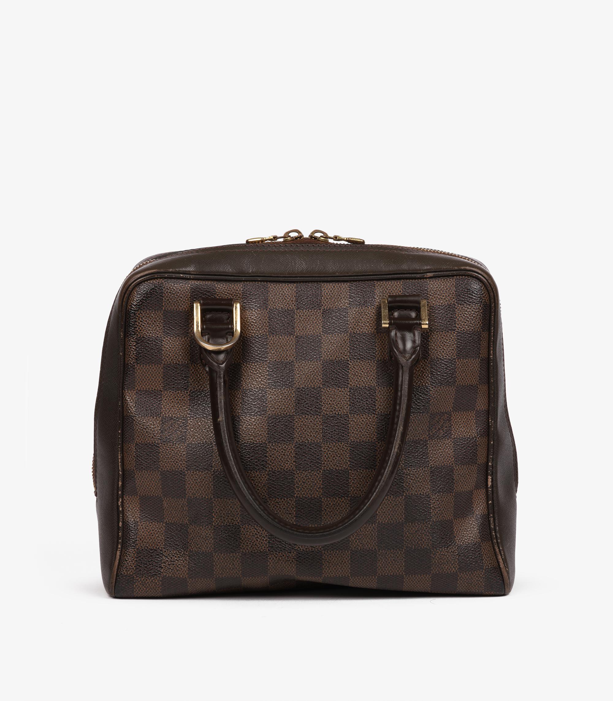 Louis Vuitton Damier Ebene Coated Canvas & Kalbsleder Vintage Brera Tote im Zustand „Gut“ im Angebot in Bishop's Stortford, Hertfordshire