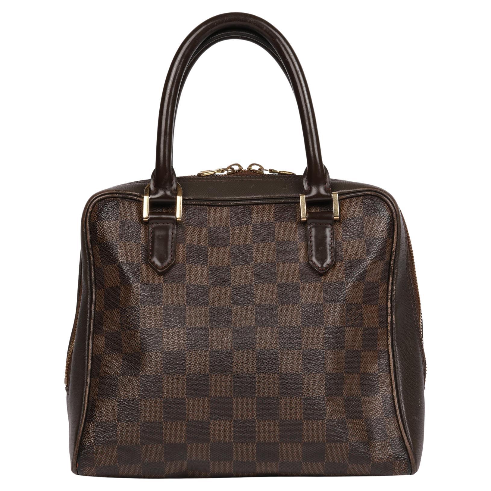 Louis Vuitton Damier Ebene Coated Canvas & Kalbsleder Vintage Brera Tote im Angebot