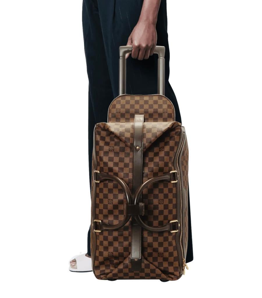Louis Vuitton Damier Ebene Coated Canvas Eole Convertible Rolling Luggage Bag For Sale 10