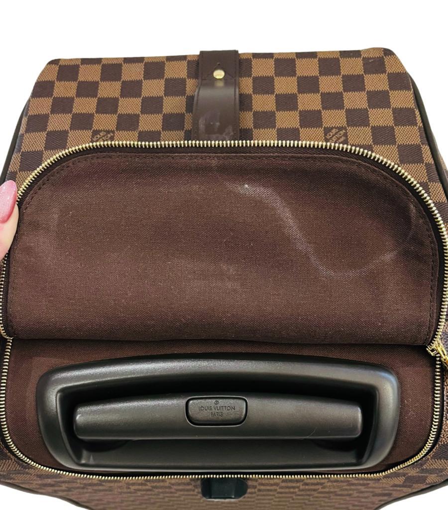 Louis Vuitton Damier Ebene Coated Canvas Eole Convertible Rolling Luggage Bag For Sale 12