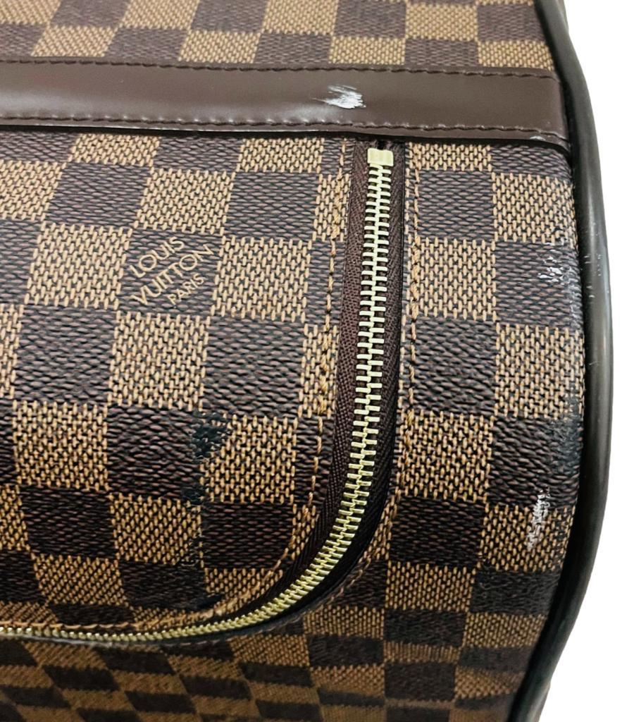 Louis Vuitton Damier Ebene Coated Canvas Eole Convertible Rolling Luggage Bag For Sale 15