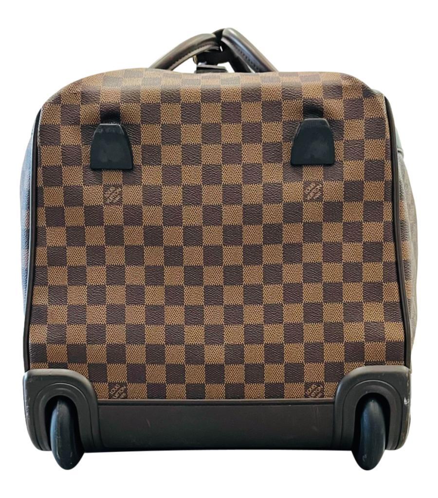 Louis Vuitton Damier Ebene beschichtetes Segeltuch Eole Convertible Rolling Luggage Bag im Angebot 3