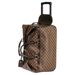 Used Louis Vuitton Damier Ebene Coated Canvas Eole Convertible Rolling Luggage Bag