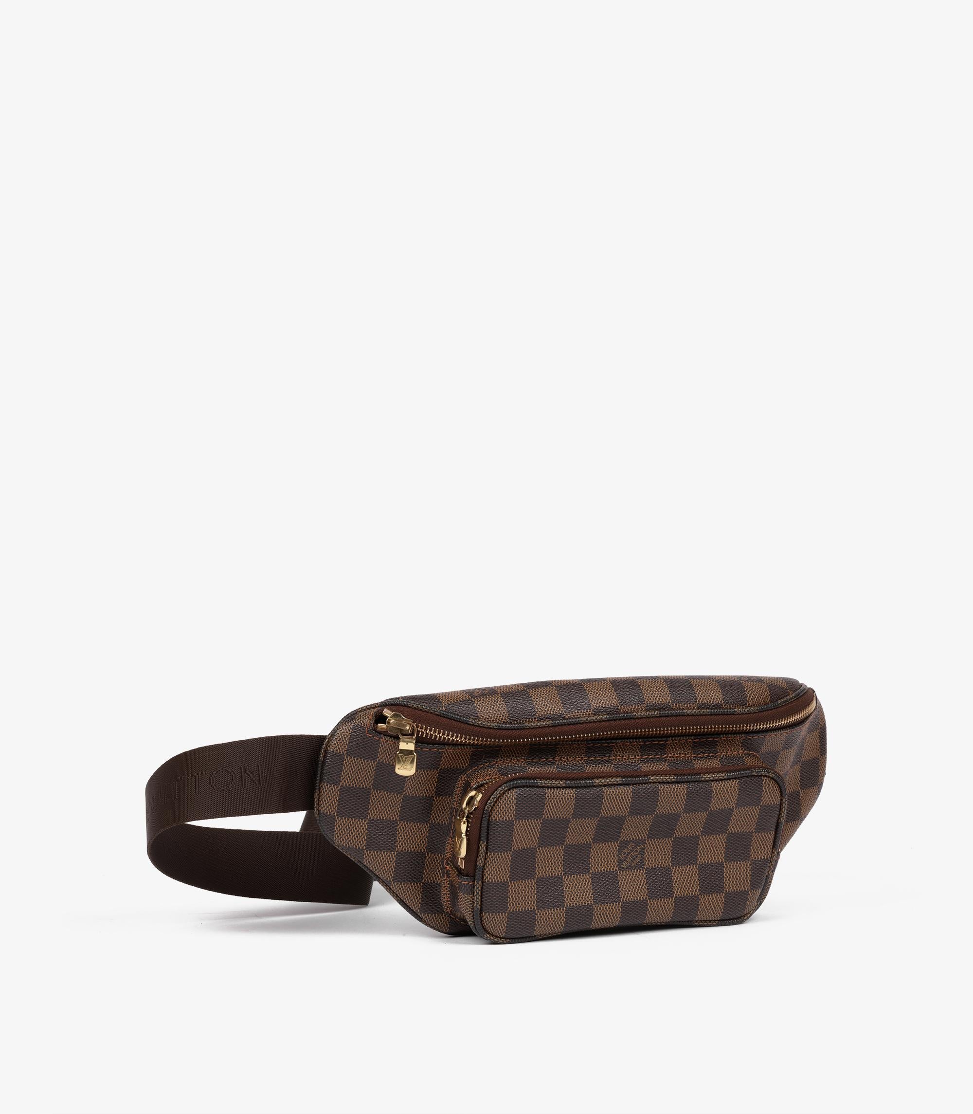 Louis Vuitton Damier Ebene Coated Canvas Melville Gürteltasche (Schwarz) im Angebot