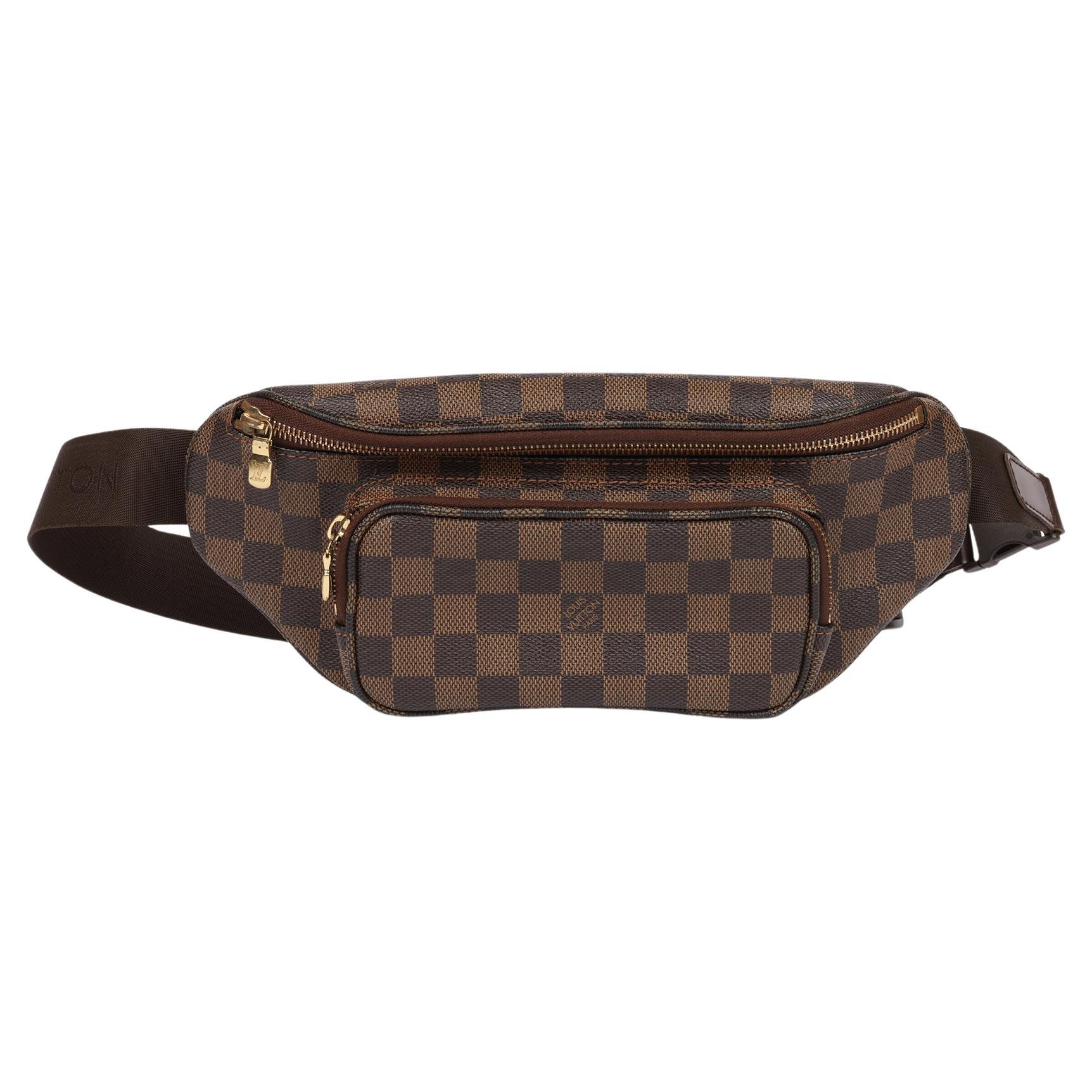 Louis Vuitton Damier Ebene Coated Canvas Melville Gürteltasche im Angebot
