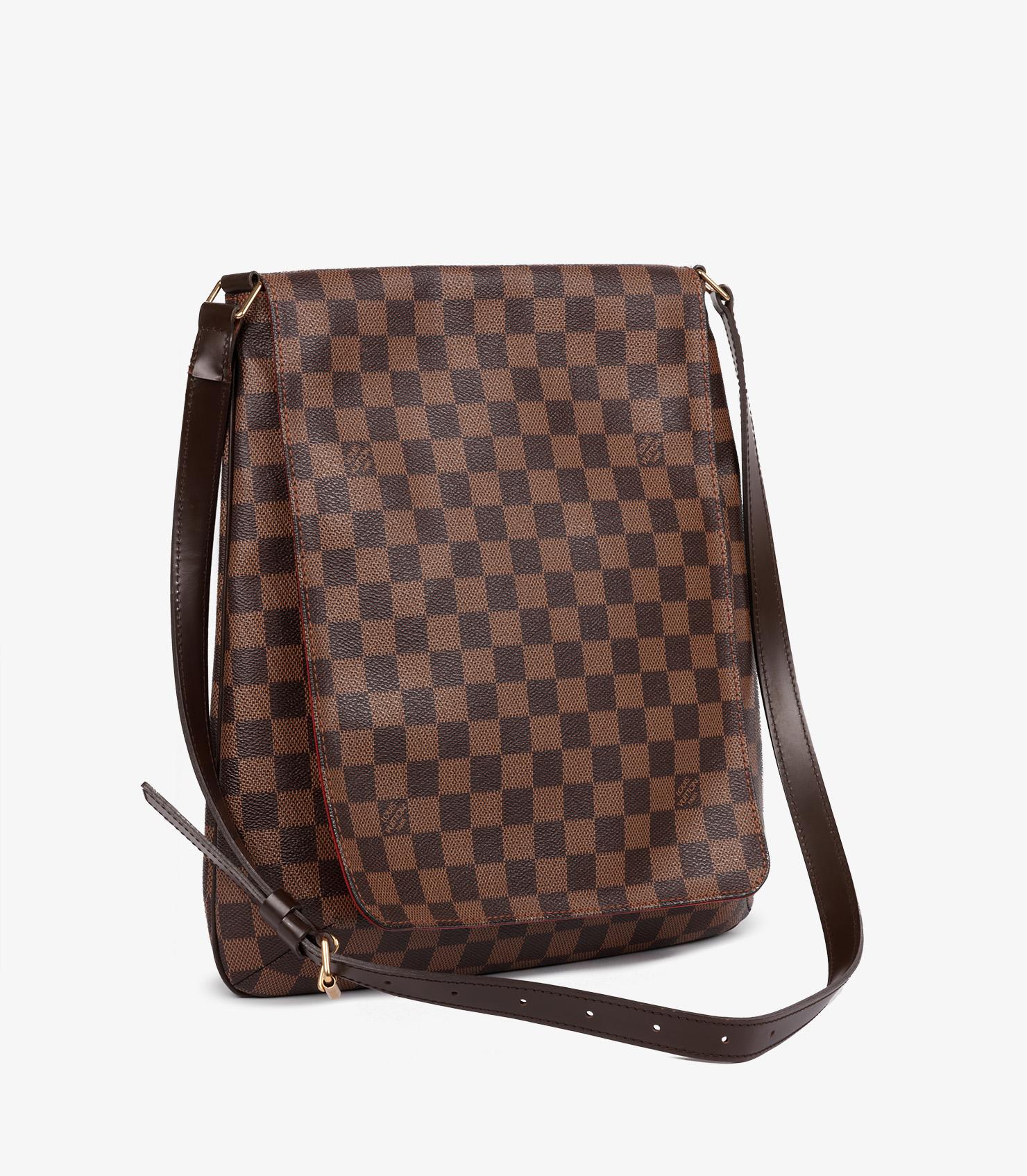 Louis Vuitton Damier Ebene Coated Canvas & Brown Calfskin Leather Musette Salsa GM

Product Details
Xupes Ref: HB5768
Brand: Louis Vuitton
Model: Musette Salsa GM
Type: Shoulder, Crossbody
Serial Number: TH0036
Age: 2006
Colour: Ebene
Hardware: