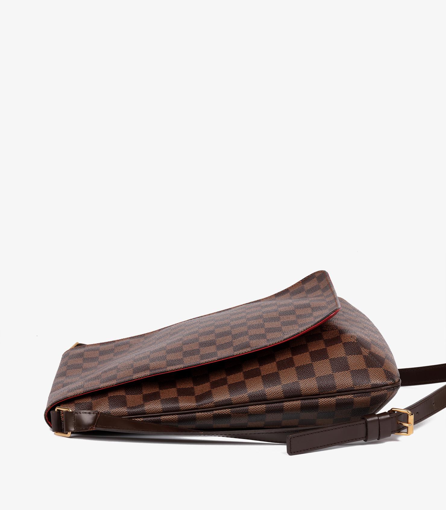 Black Louis Vuitton Damier Ebene Coated Canvas Musette Salsa GM