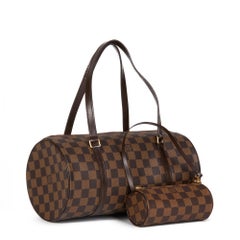 LOUIS VUITTON Damier Ebene Coated Canvas Papillon 30 Set