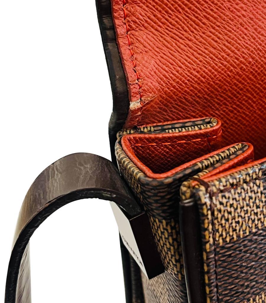 Louis Vuitton Damier Ebene Tribeca Tasche aus beschichtetem Segeltuch im Angebot 8