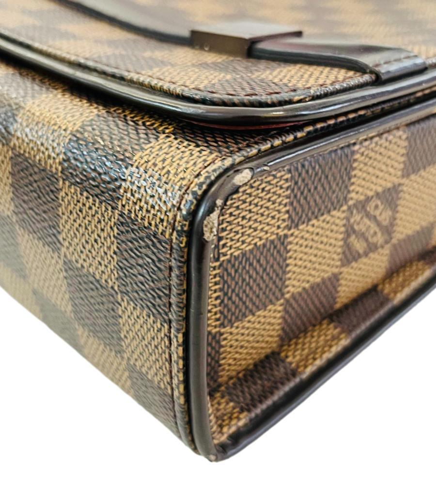 Louis Vuitton Damier Ebene Tribeca Tasche aus beschichtetem Segeltuch im Angebot 9