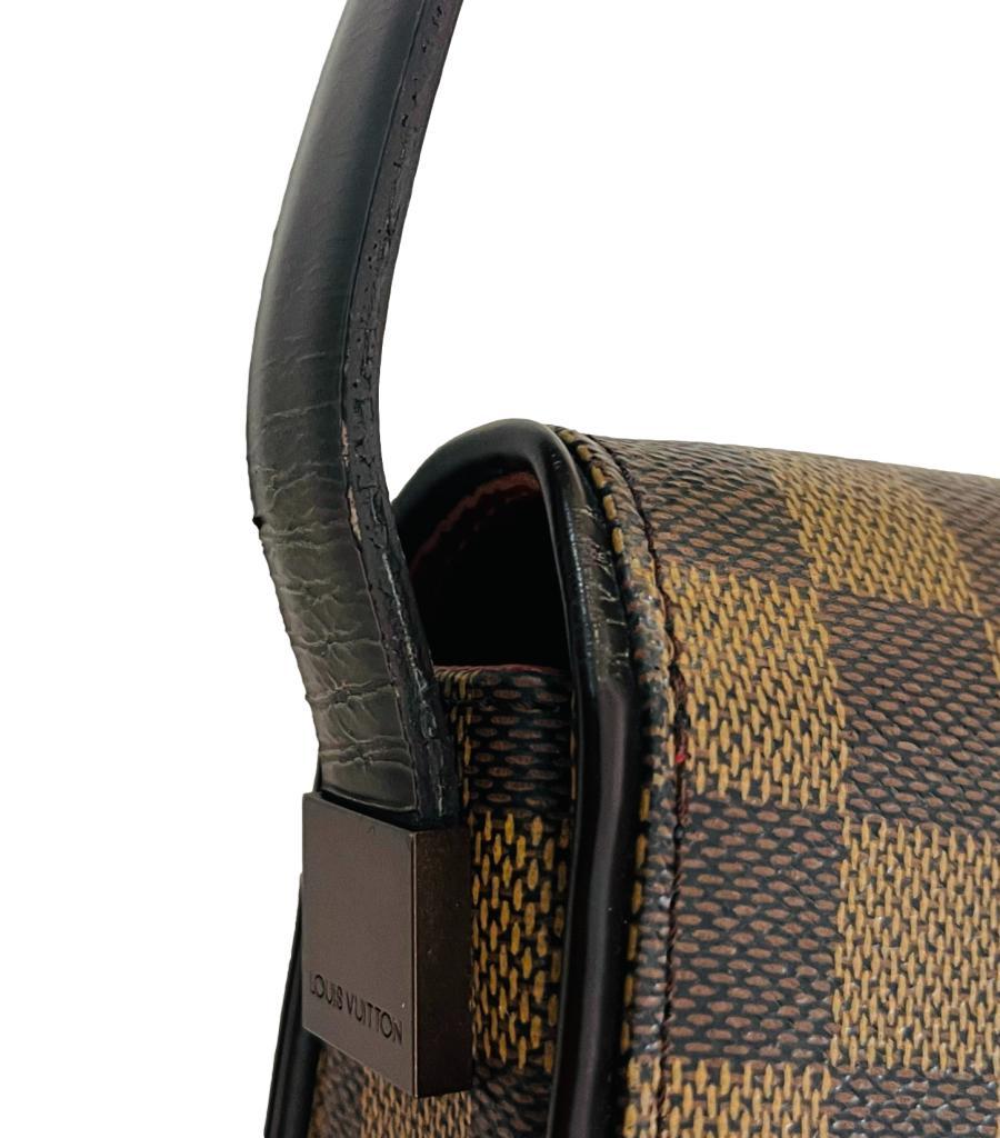 Louis Vuitton Damier Ebene Tribeca Tasche aus beschichtetem Segeltuch im Angebot 10