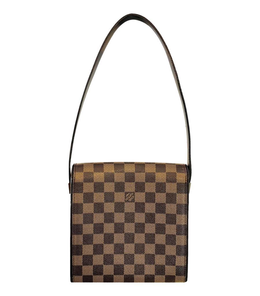 Louis Vuitton Damier Ebene Tribeca Tasche aus beschichtetem Segeltuch im Zustand „Gut“ im Angebot in London, GB