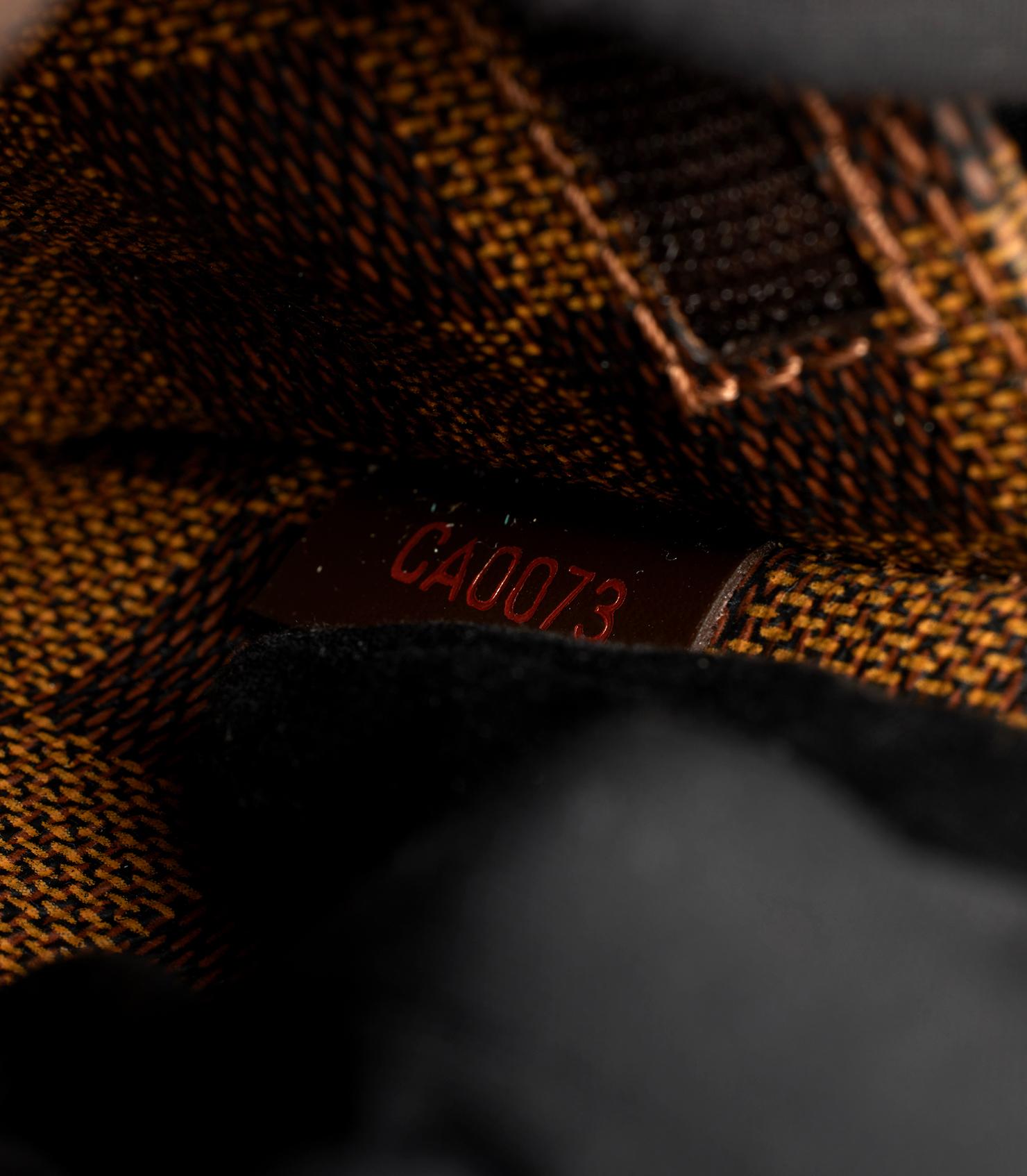 Louis Vuitton Damier Ebene Coated Canvas Vintage Geronimos For Sale 5