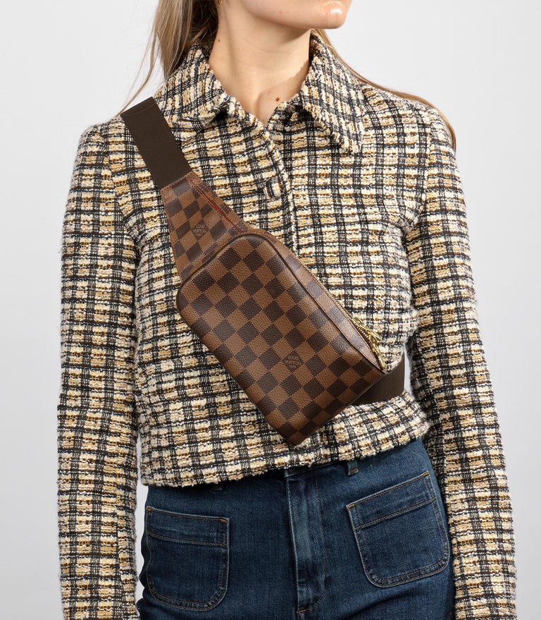 Louis Vuitton Geronimos Damier Ebene Brown Lining in Coated Canvas with  Gold-tone - US