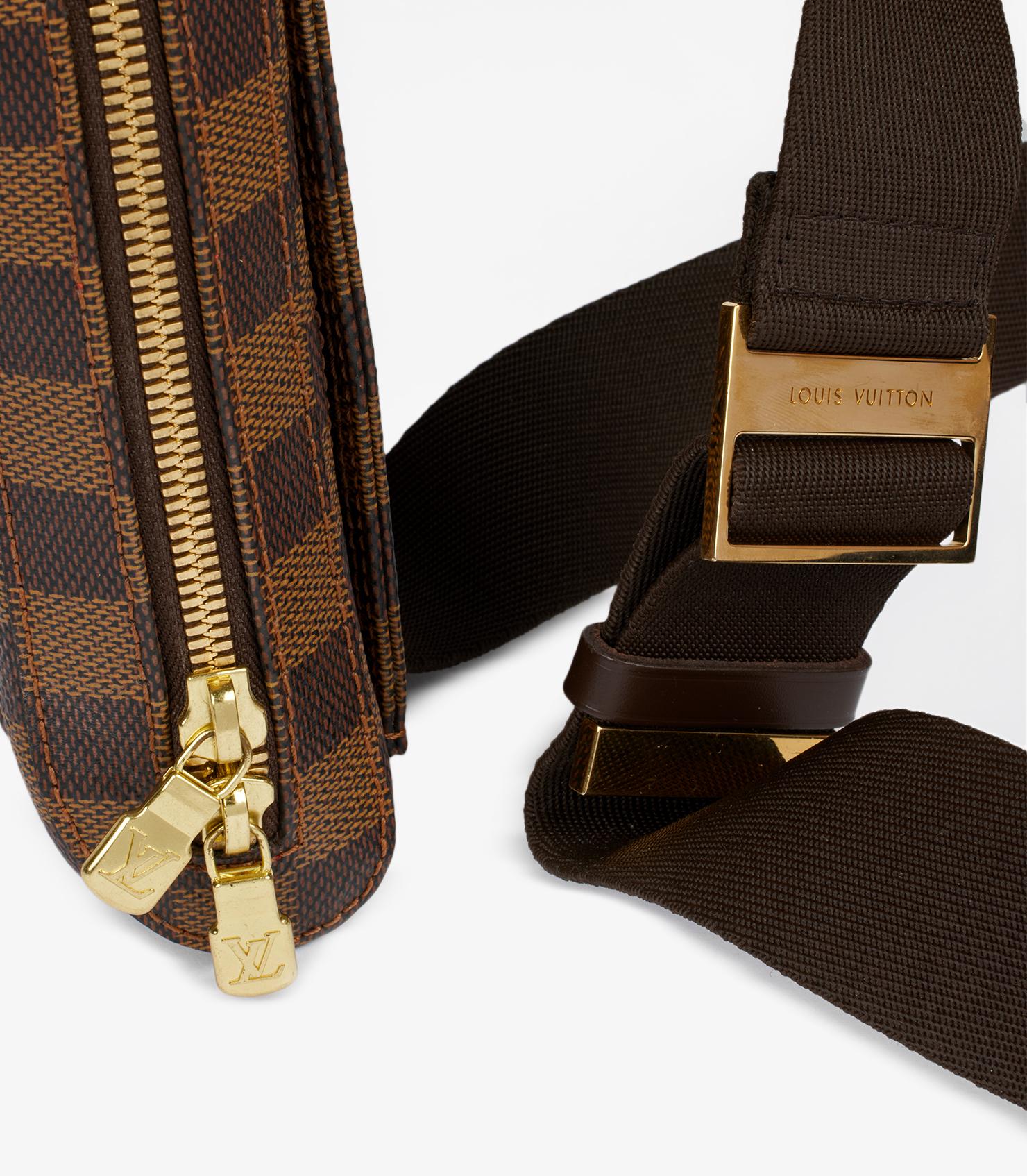 Louis Vuitton Damier Ebene Coated Canvas Vintage Geronimos In Excellent Condition For Sale In Bishop's Stortford, Hertfordshire