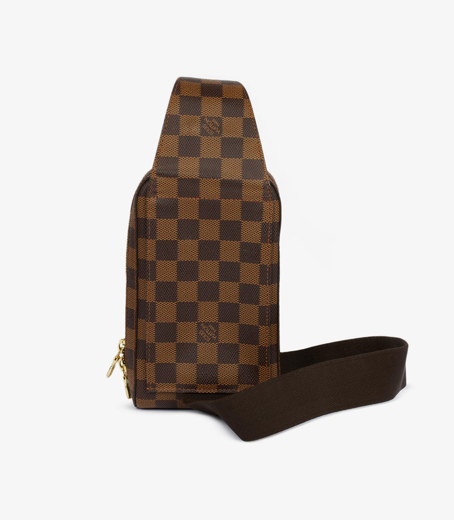 Women's or Men's Louis Vuitton Damier Ebene Coated Canvas Vintage Geronimos For Sale