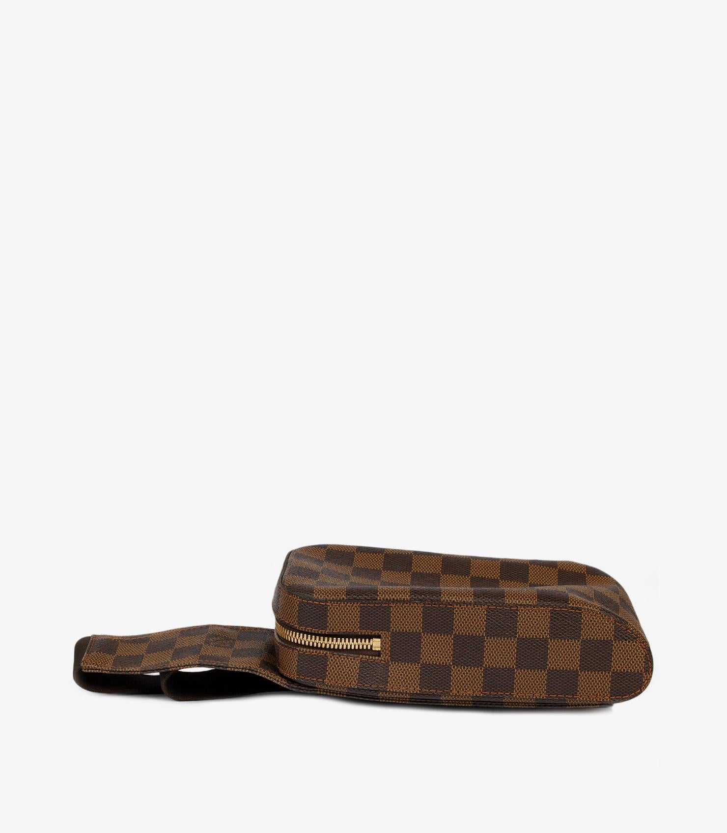 Louis Vuitton Damier Ebene Coated Canvas Vintage Geronimos For Sale 1