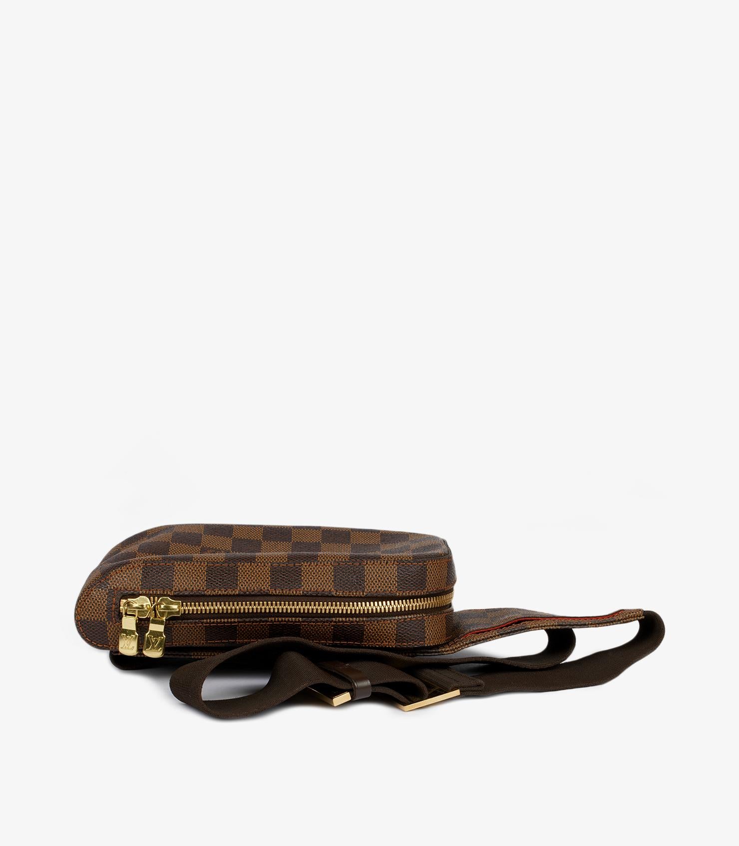 Louis Vuitton Damier Ebene Coated Canvas Vintage Geronimos For Sale 2