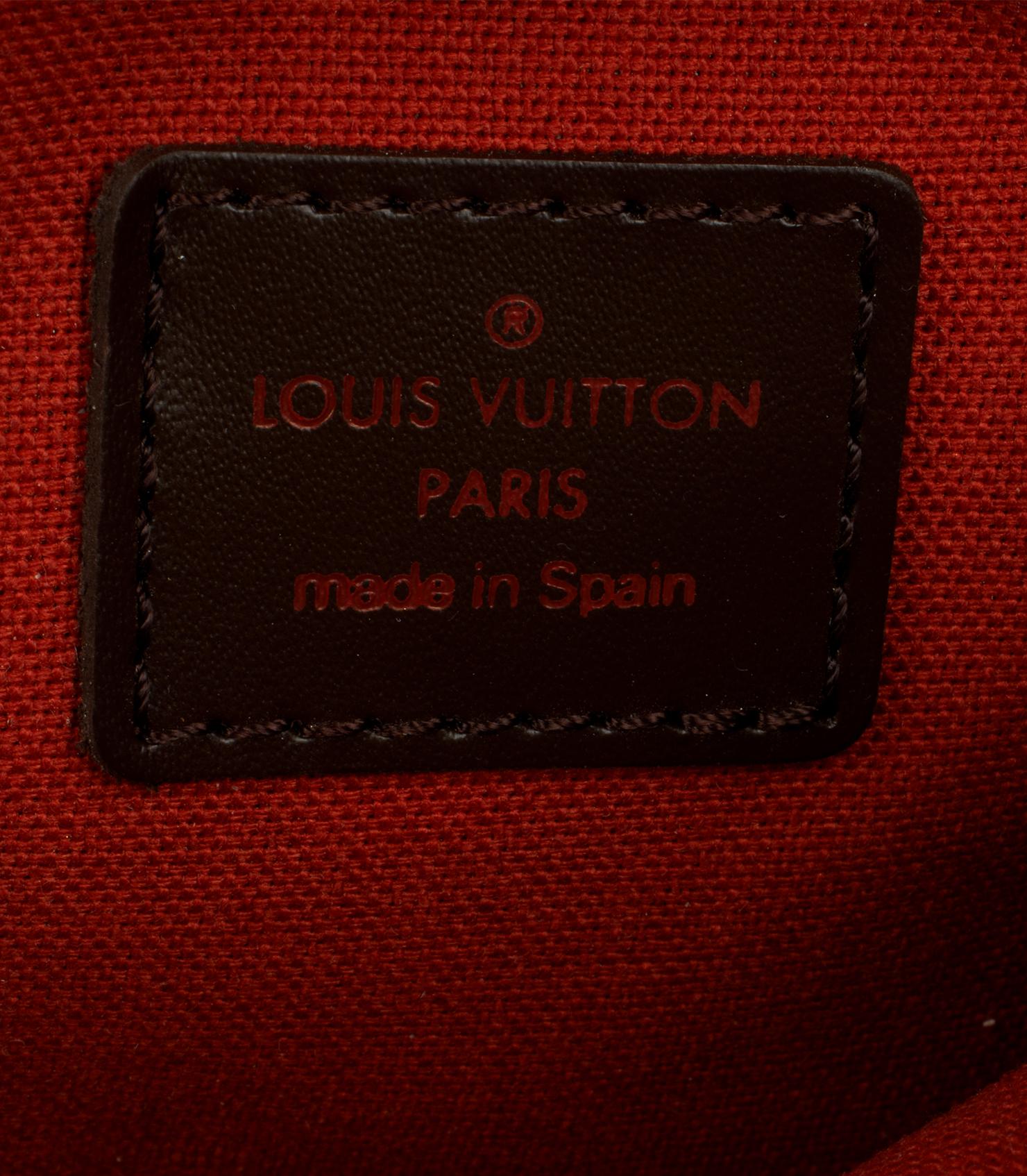 Louis Vuitton Damier Ebene Coated Canvas Vintage Geronimos For Sale 4