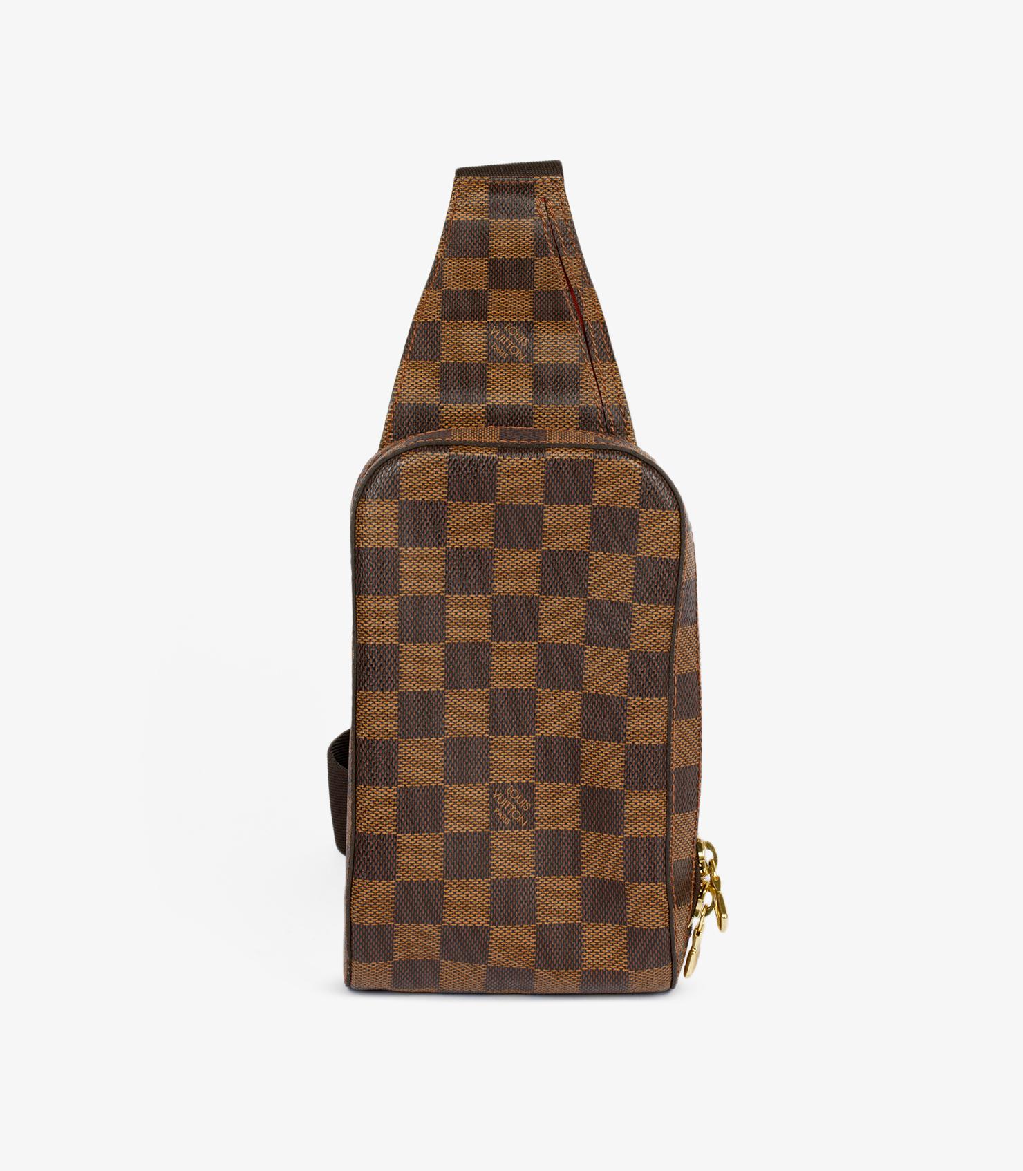 Louis Vuitton Damier Ebene Coated Canvas Vintage Geronimos For Sale