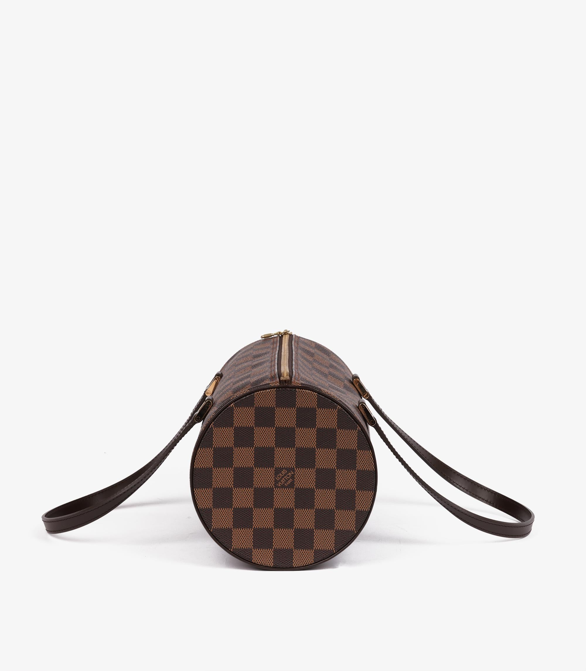 Louis Vuitton Damier Ebene Coated Canvas Vintage Papillon 30 with Pouch In Excellent Condition In Bishop's Stortford, Hertfordshire