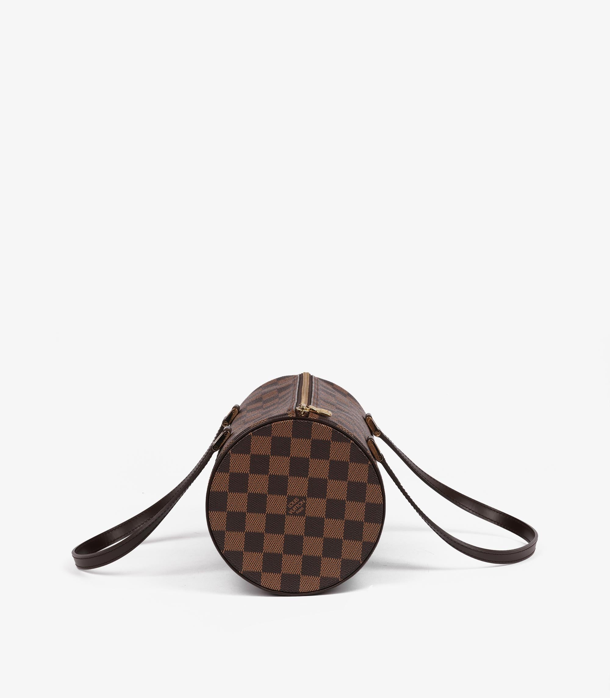 Louis Vuitton Damier Ebene Coated Canvas Vintage Papillon 30 with Pouch 1