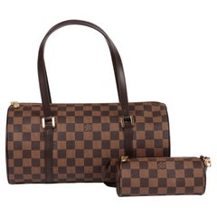 Louis Vuitton Damier Ebene Coated Canvas Vintage Papillon 30 with Pouch