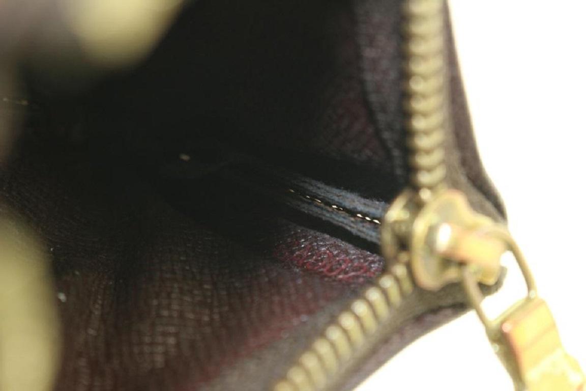 Louis Vuitton Damier Ebene Coin Pouch Porte Cles Keychain 404lvs528 In Fair Condition In Dix hills, NY