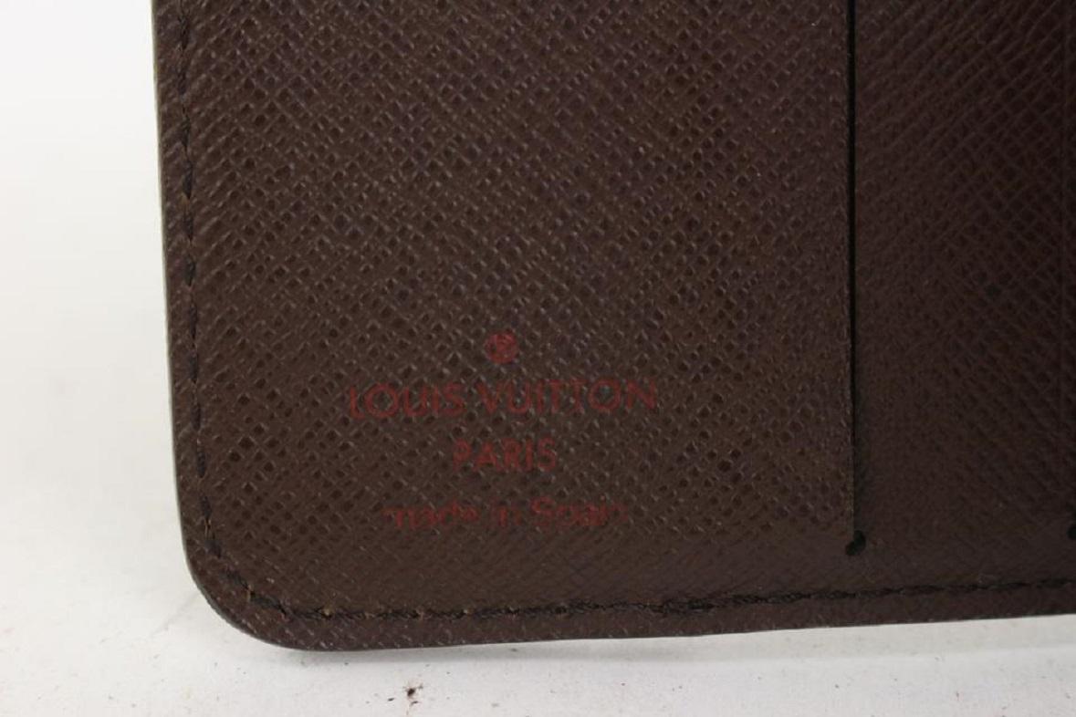Louis Vuitton Damier Ebene Compact Wallet 54lvs723 In Good Condition In Dix hills, NY