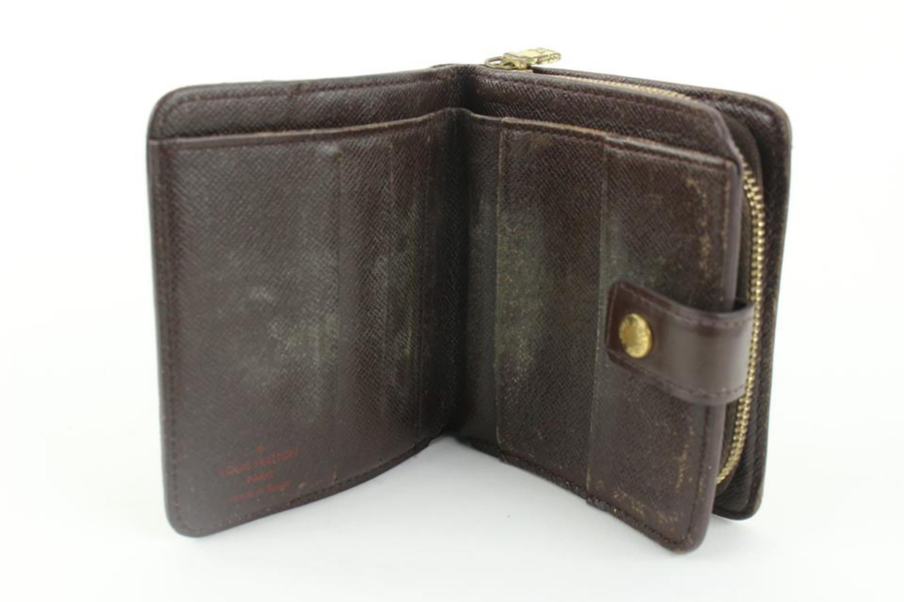 Louis Vuitton Damier Ebene Compact Zip Wallet Zippy 13lv31 4