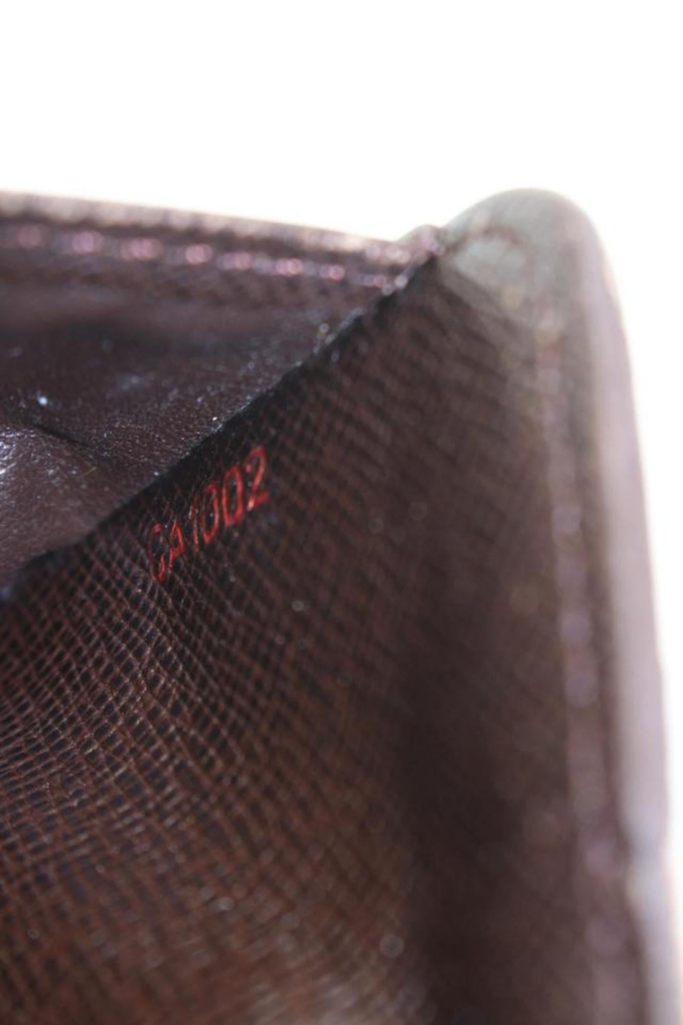 Louis Vuitton Damier Ebene Compact Zip Wallet Zippy 13lv31 5