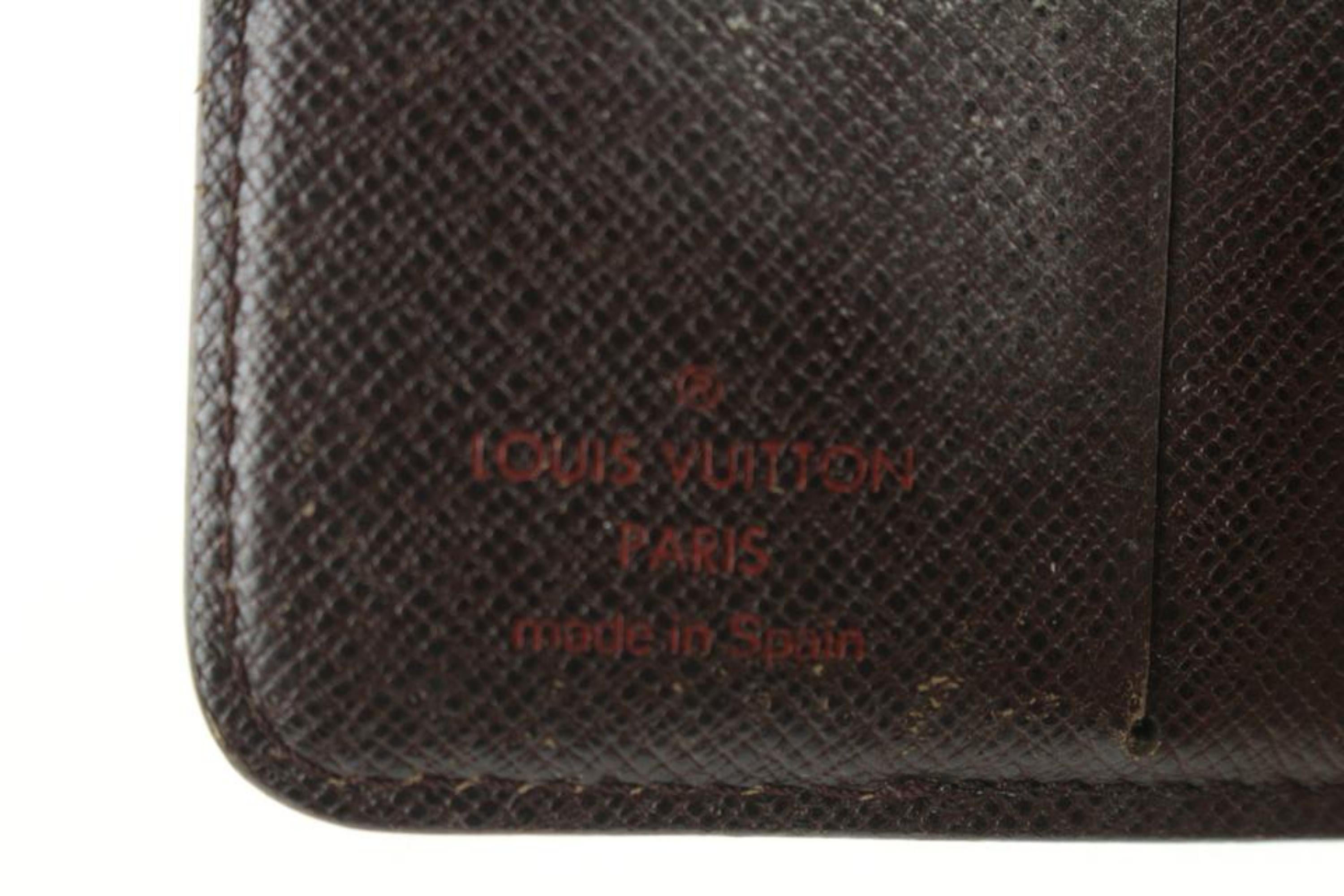 Louis Vuitton Damier Ebene Compact Zip Wallet Zippy 13lv31 6