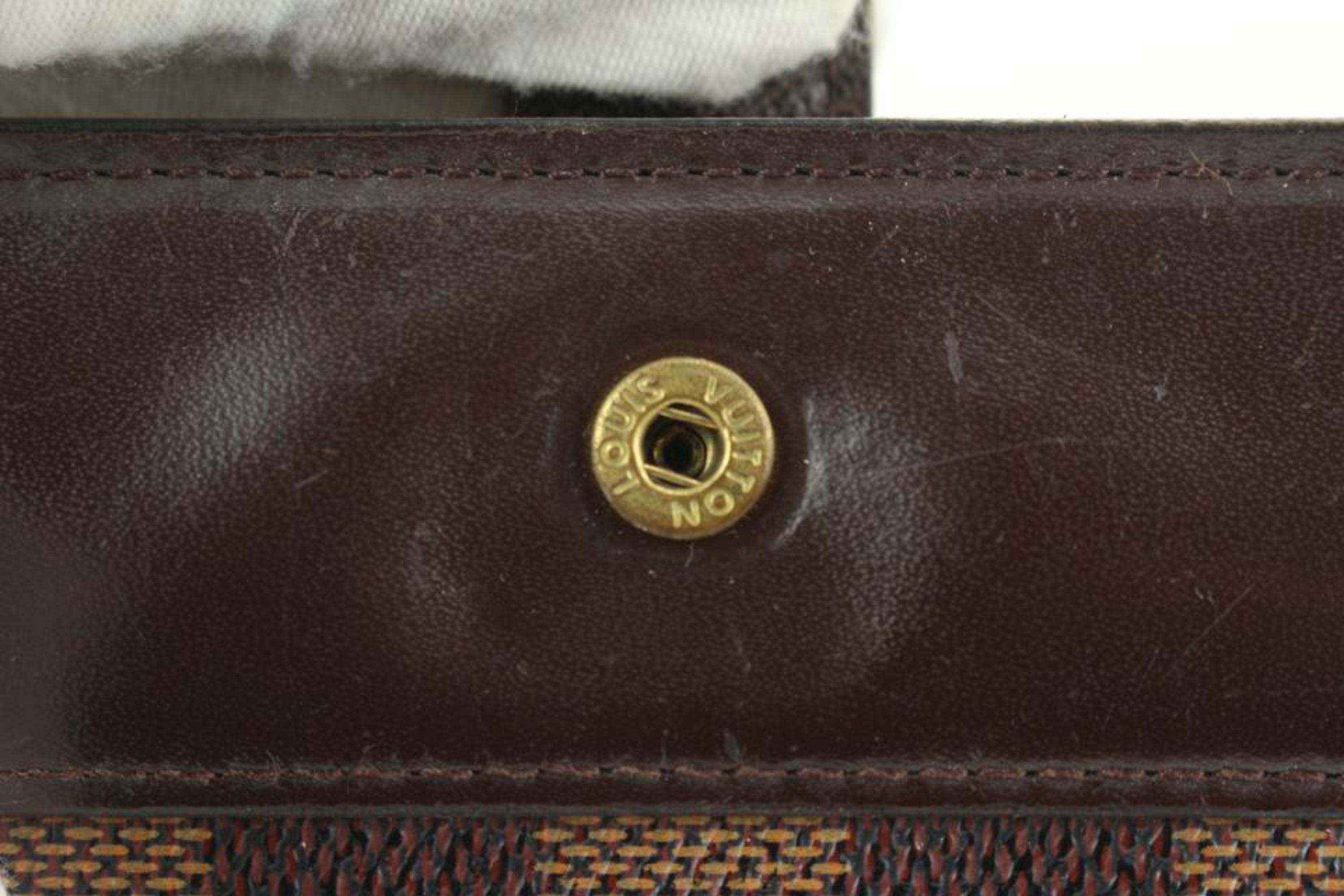 Louis Vuitton Damier Ebene Compact Zip Wallet Zippy 13lv31 In Fair Condition In Dix hills, NY