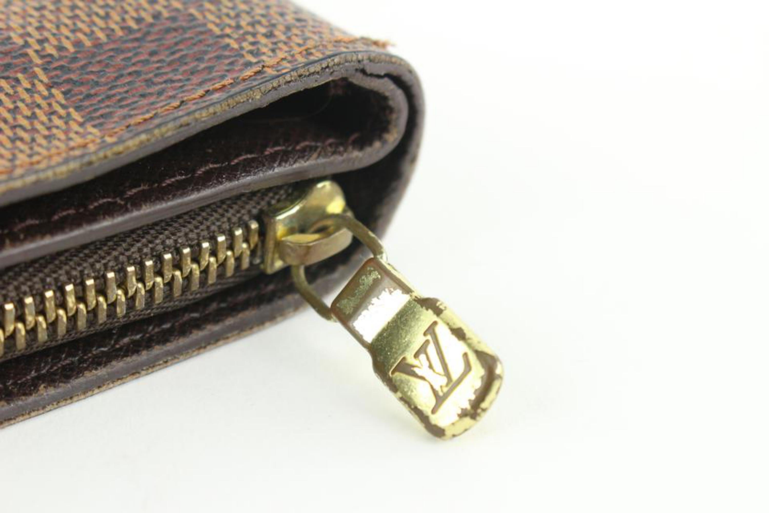 Louis Vuitton Damier Ebene Compact Zip Wallet Zippy 13lv31 3
