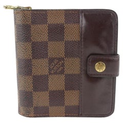 Louis Vuitton Damier Ebene Compact Zip Wallet Zippy 13lv31