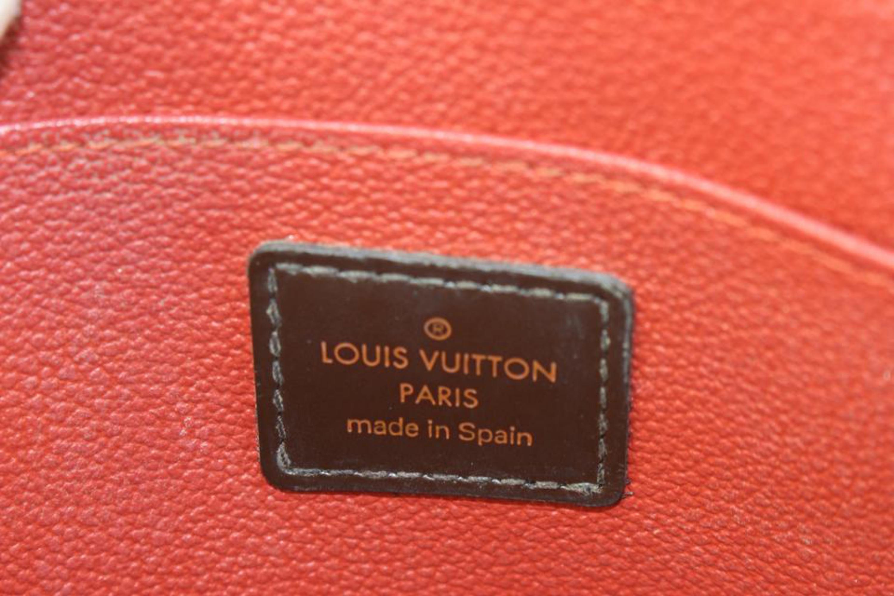 Louis Vuitton - Pochette à cosmétiques Demi Ronde en damier ébène 104lv56 en vente 6