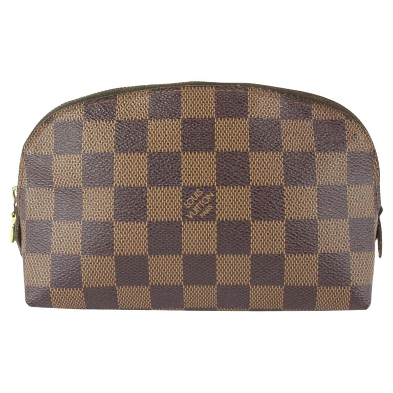 Toiletry Pouch On Chain Damier Azur - Women - Small Leather Goods