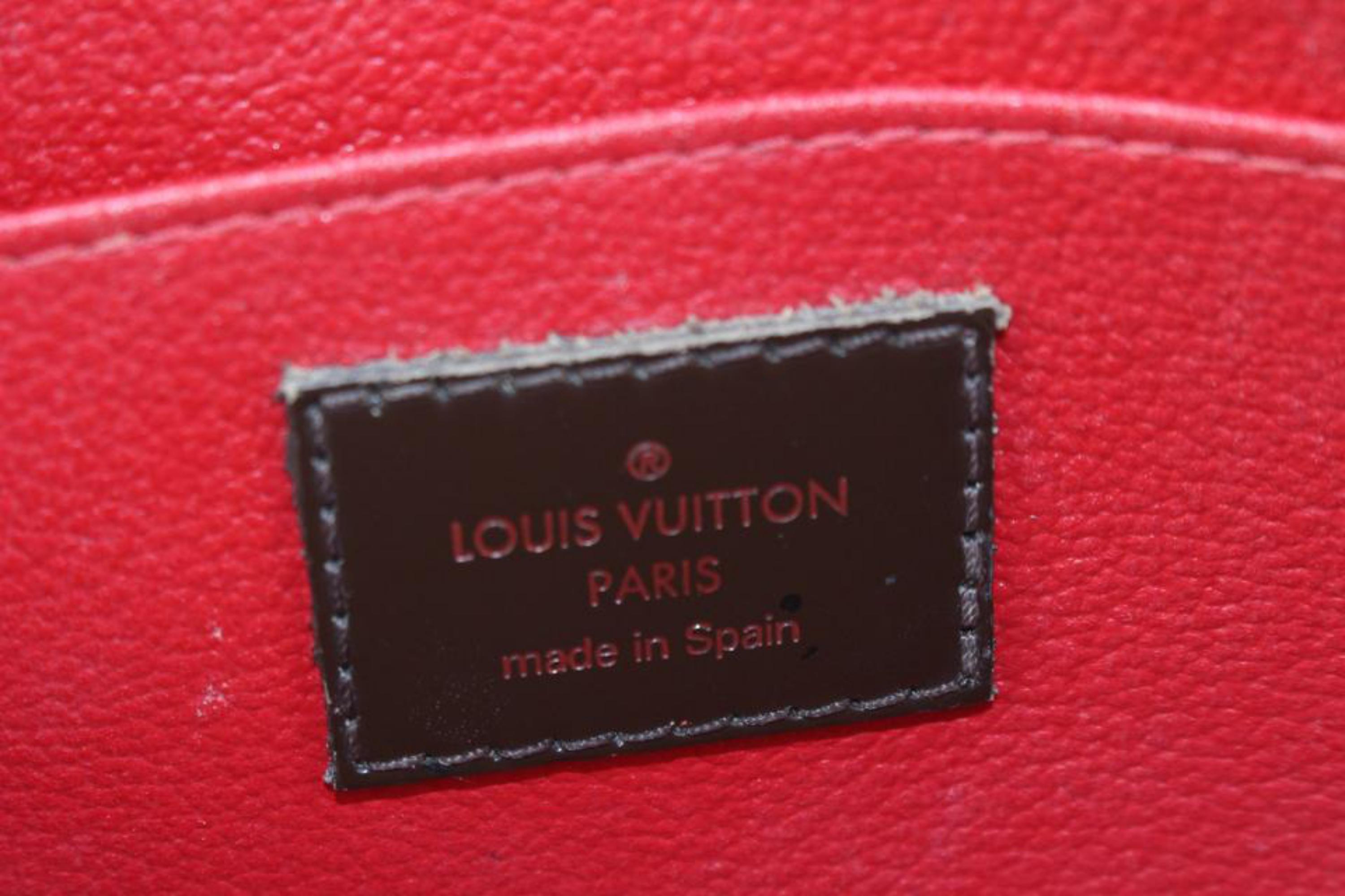 Louis Vuitton Damier Ebene Cosmetic Pouch PM Demi Ronde 99lk830s For Sale 3