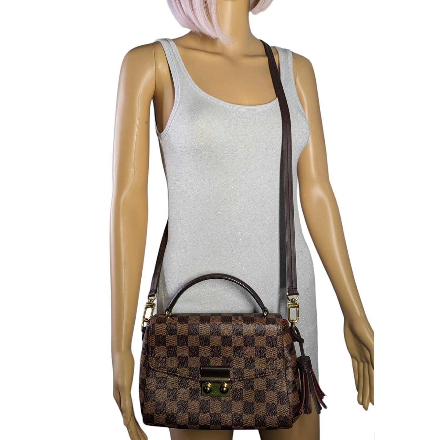 Louis Vuitton Damier Ebene Croisette Shoulder Bag 6