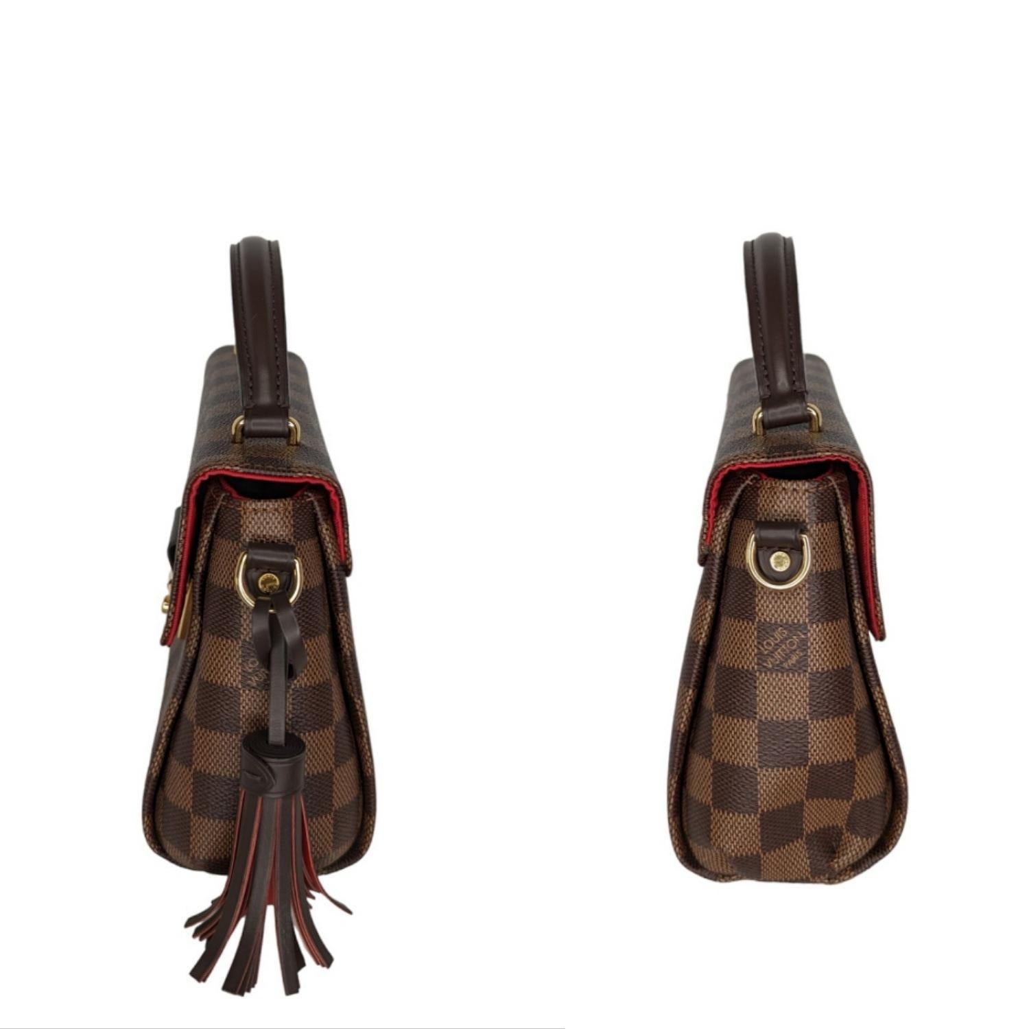 Louis Vuitton Damier Ebene Croisette Shoulder Bag In Excellent Condition In Scottsdale, AZ