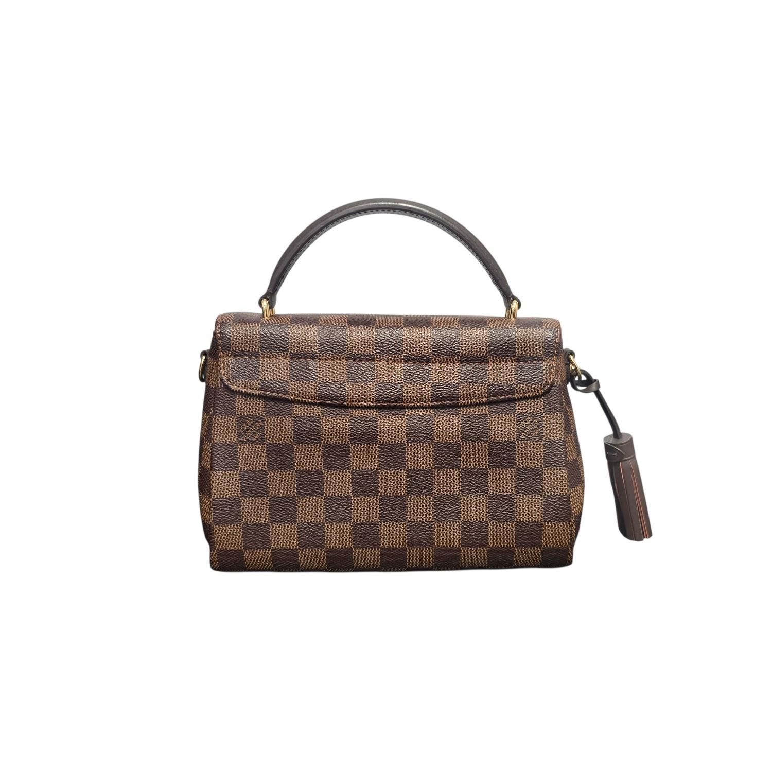 Nero Louis Vuitton Borsa a tracolla Damier Ebene Croisette in vendita