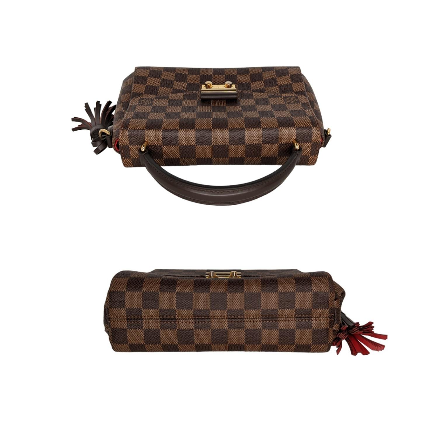 Women's Louis Vuitton Damier Ebene Croisette Shoulder Bag