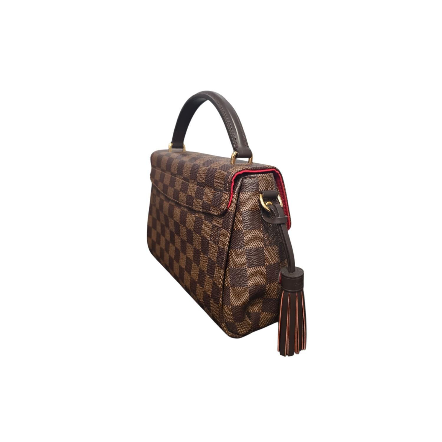Louis Vuitton Borsa a tracolla Damier Ebene Croisette In condizioni ottime in vendita a Scottsdale, AZ