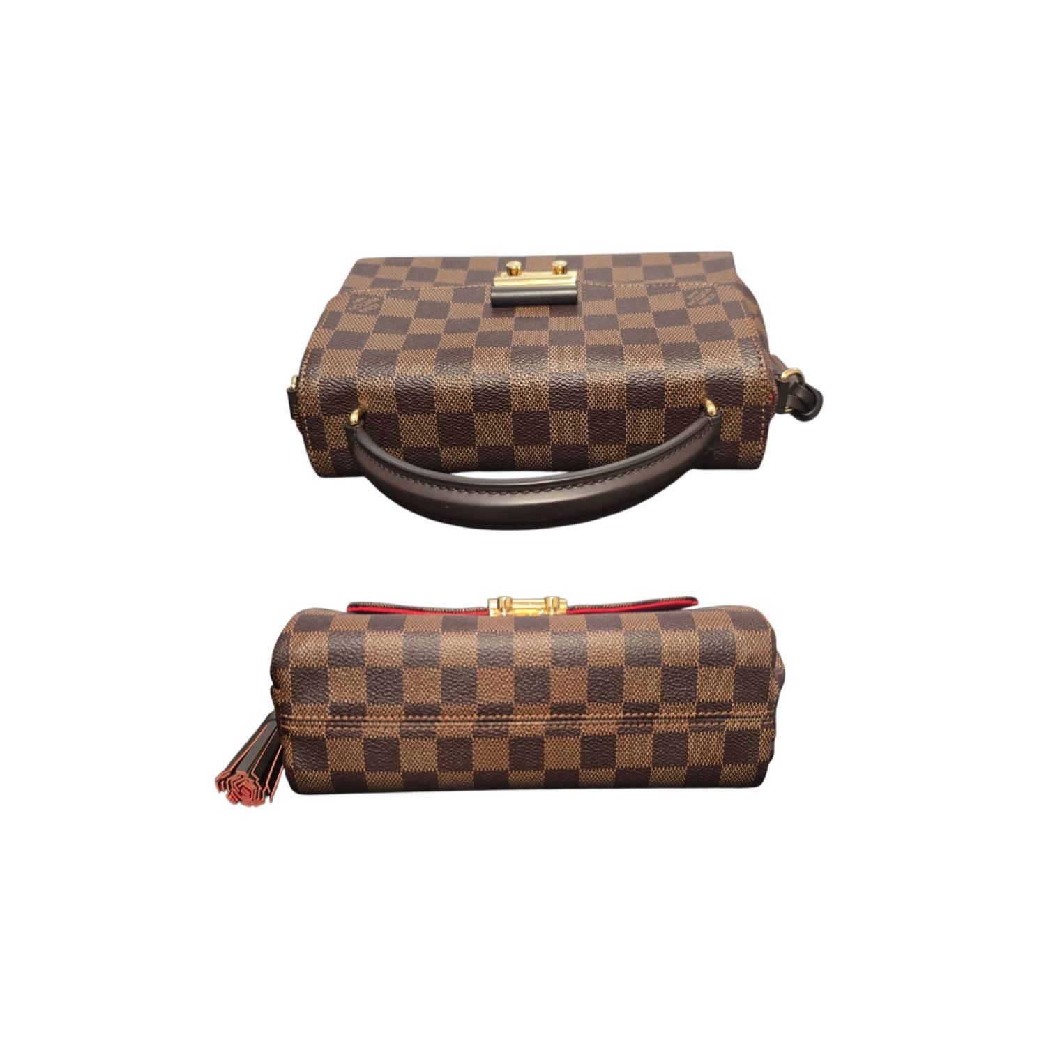 Louis Vuitton Borsa a tracolla Damier Ebene Croisette in vendita 1